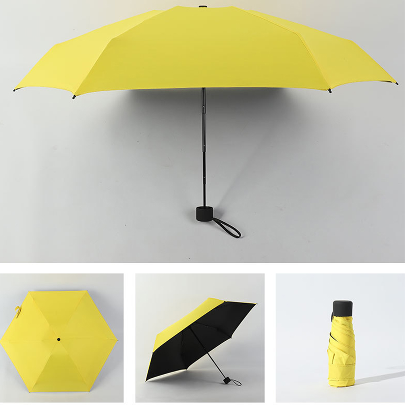 Flat Lightweight Umbrella Parasol light pocket bag Folding Sun Mini Umbrella #3B22