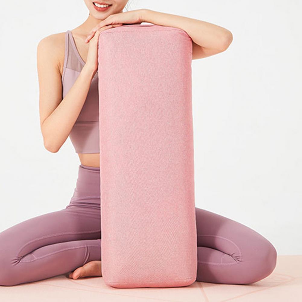 Useful Comfortable to Wear Polyester Yoga Bolster Rectangular Restorative Yoga Pillows Fitness Equipment Yoga Bolster