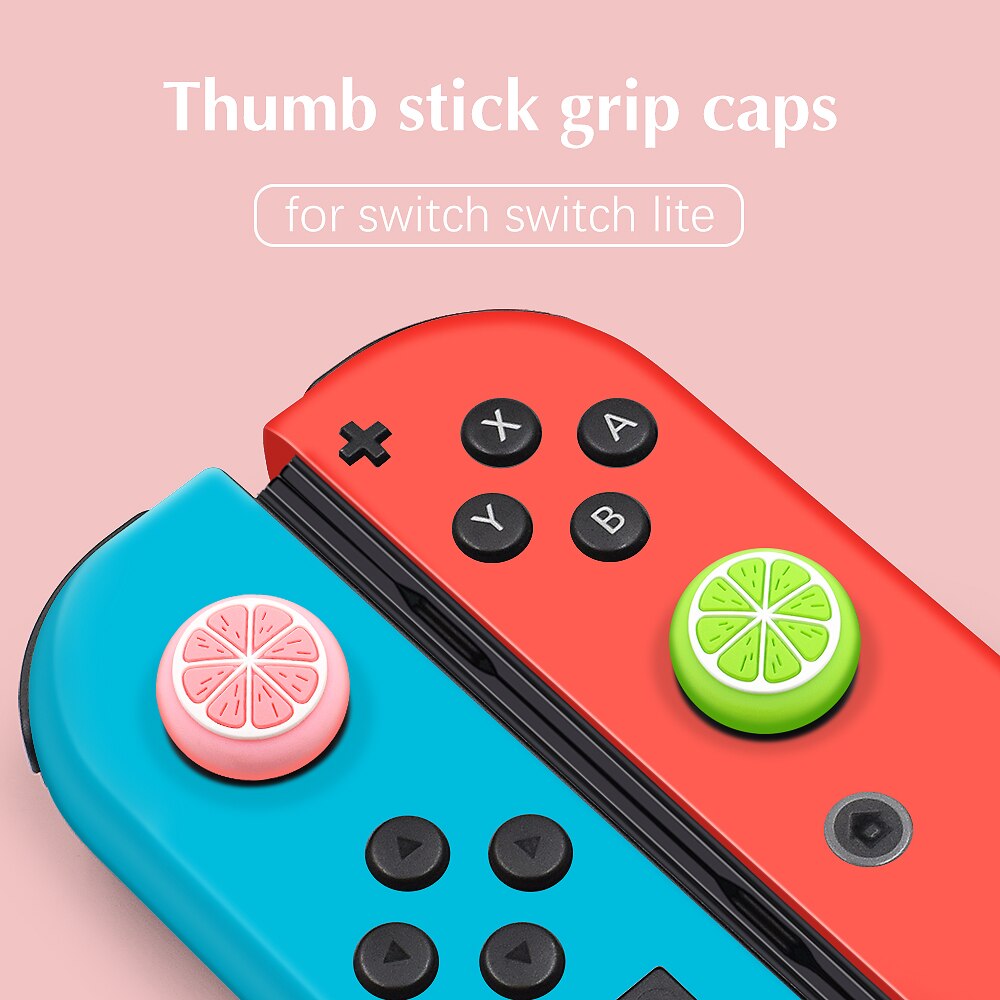 Animalcrossing Oranje Thumb Stick Grip Cap Joystick Cover Voor Nintendo Switch Ns Lite Vreugde-Con Controller Thumbstick Case