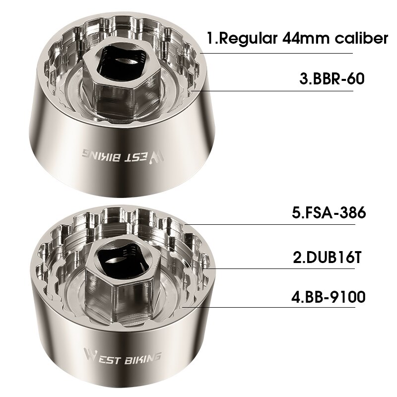 5 In 1 Fiets Trapas Remover Reparatie Gereedschap Fiets As Puller Extractor Voor R60 BB-9100 DUB16T FSA386 Riding Fietsen deel
