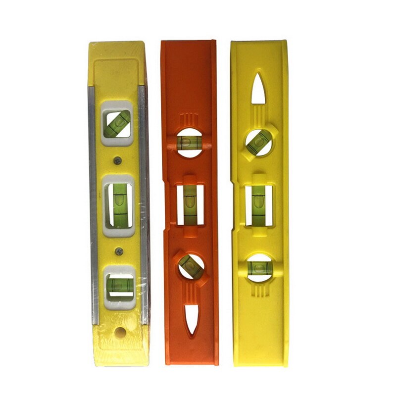 9'' Spirit Level High Precision Bubble Ruler Magnetic ABS Shell Vertical Horizontal 45 Degree Bubble Level Measuring Instrument