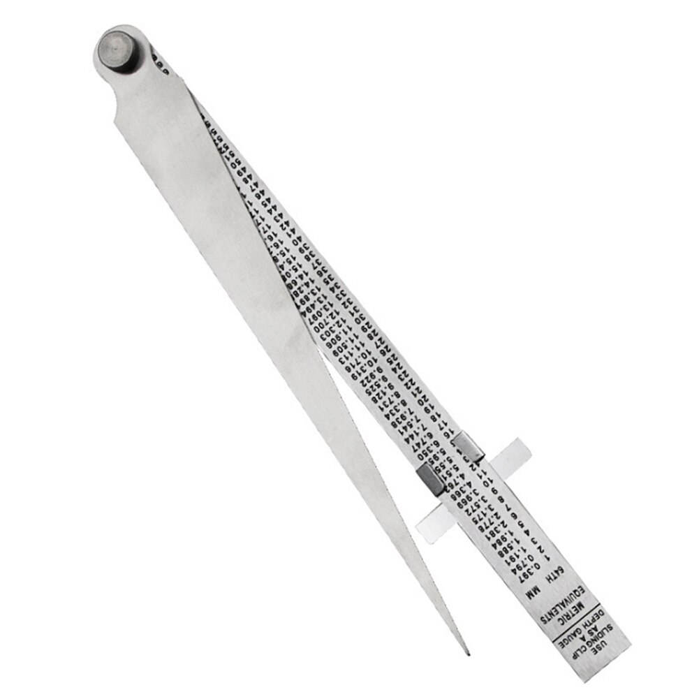 Gap Hole Accuracy Feeler Gauge Taper Welding Depth Tapered Ruler Stainless Steel Portable House Inspection Adjustable