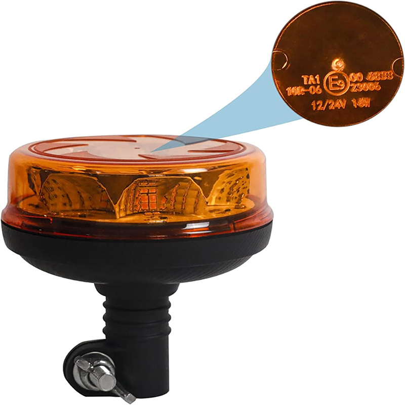 Yuanjoy 12/24 V LED-Blitzleuchte, magnetische Notfall-Sicherheitswarnleuchten für Anhänger, gelbe Verkehrsanzeigeleuchten