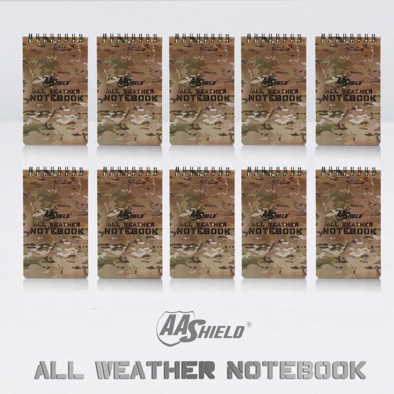 AA Shield All Weather 3 "X 5" Waterdichte Note Camo Outdoor Kaart Notebook 10 STUKS