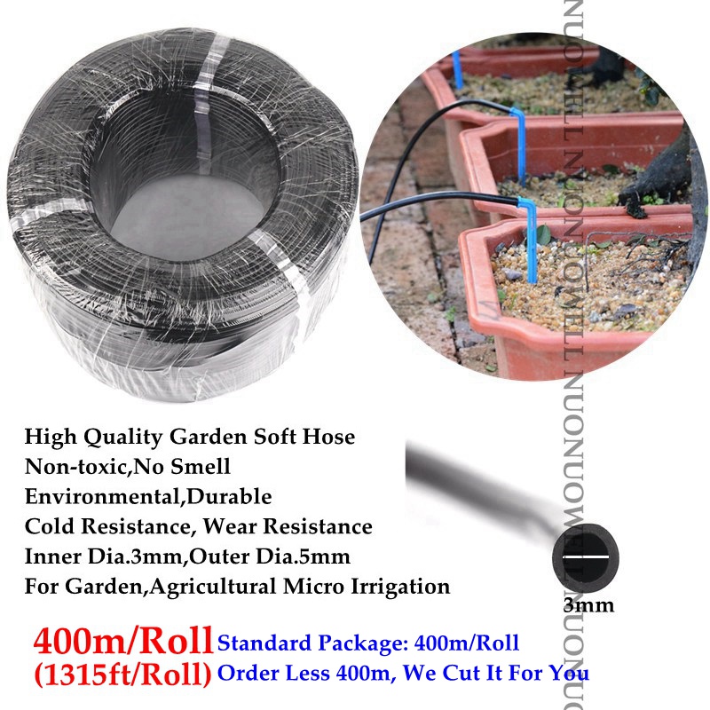 3/5mm 4/7mm 8/11mm blød pvc haveslange drypvanding vandrør gård mikrovandingssystem vandrørledning