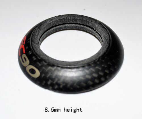 Horquilla espaciadora para bicicleta, pieza de fibra de carbono mate, sin logotipo, 20mm, 30mm, 40mm: Blanco