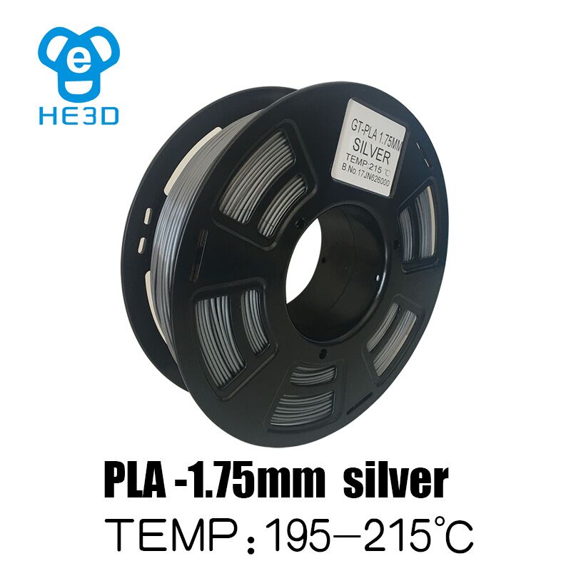 Avec lustre métallique PLA imprimante 3D PLA1.75mm 1 kg (2.2lb) filaments métalliques: sliver