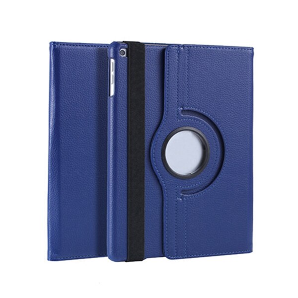 Étui pour ipad 2 3 4 modèle  a1458 1459 a1460 couverture, housse de veille automatique pour apple ipad 2 3 4 libération étui rotatif à 360 degrés + stylet: Bleu foncé