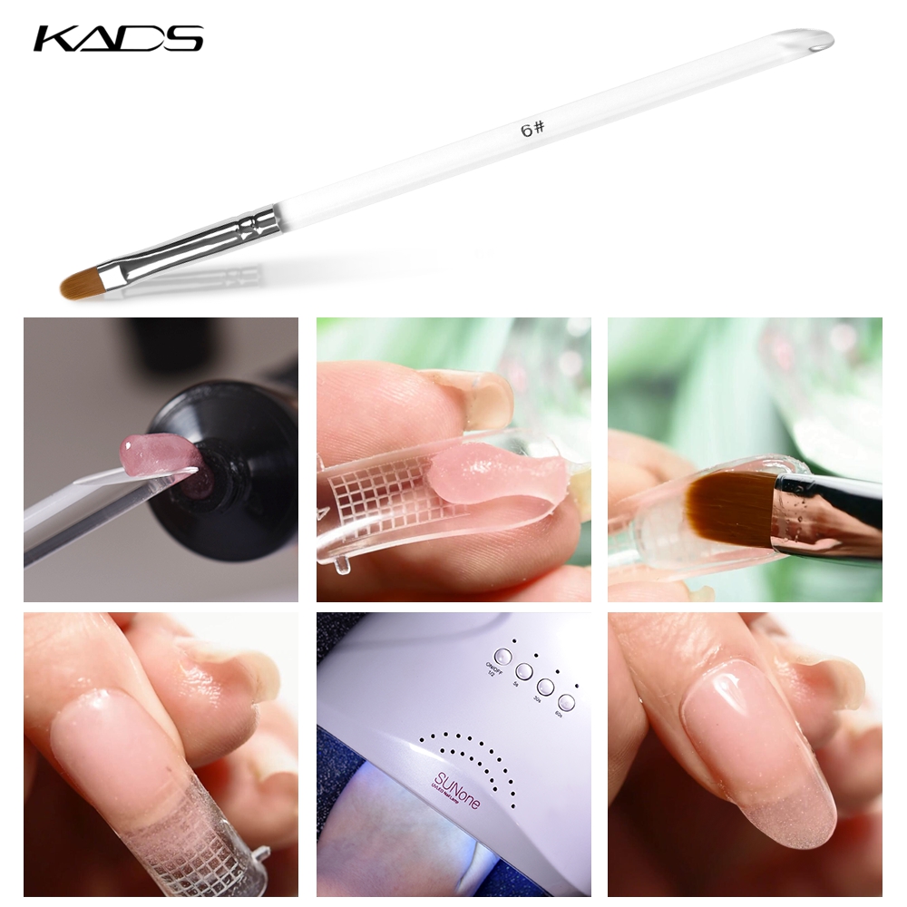 Kads nail art pensel uv gel pensel nail art tips forlængelse pen maleri tegning til gradient manicure pencel værktøj