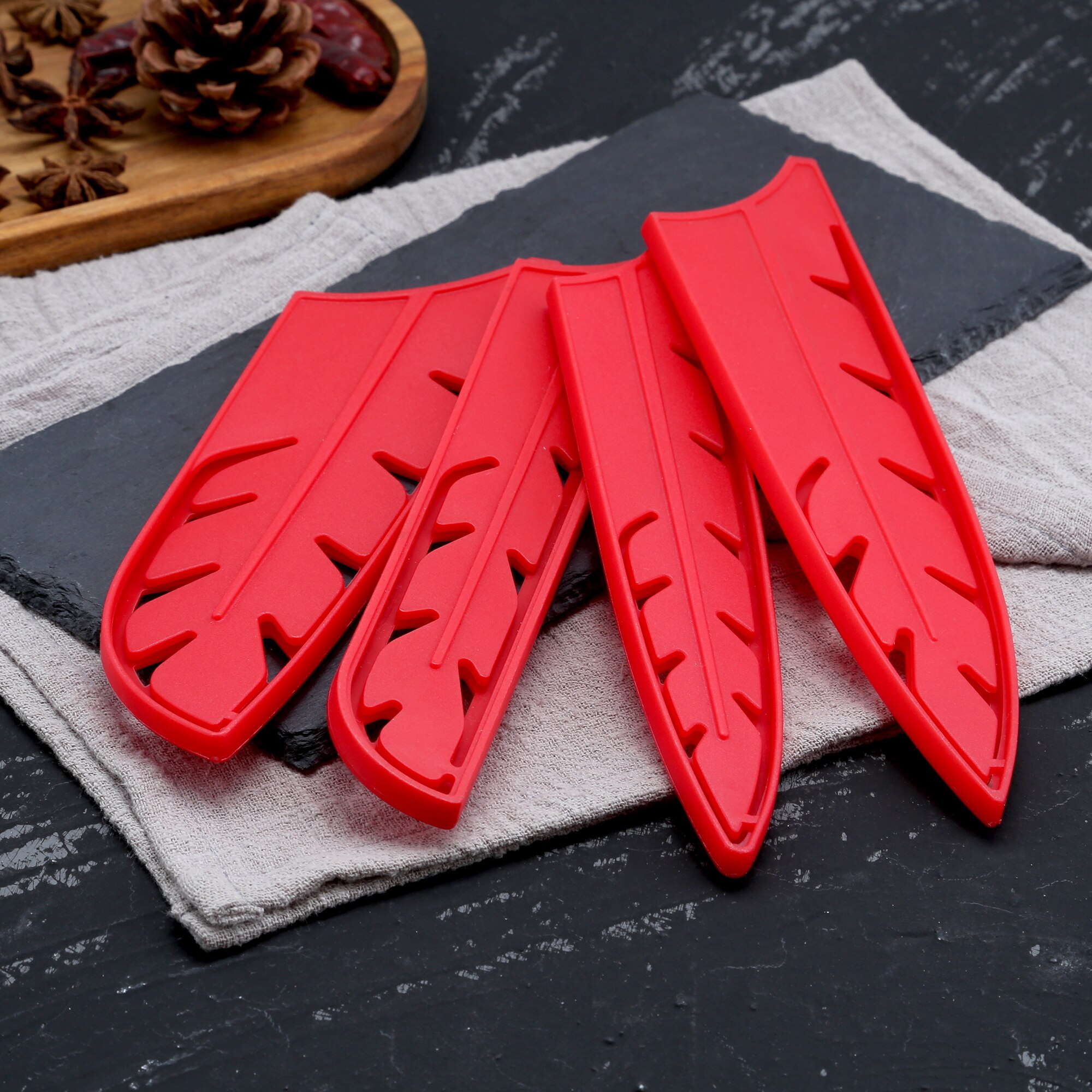 9pcs Knife Sheath PP Material Knife Coves Kitchen Knives Edge Guard Protective Case Knife Sleeves for Chef Slicing Bread Knives
