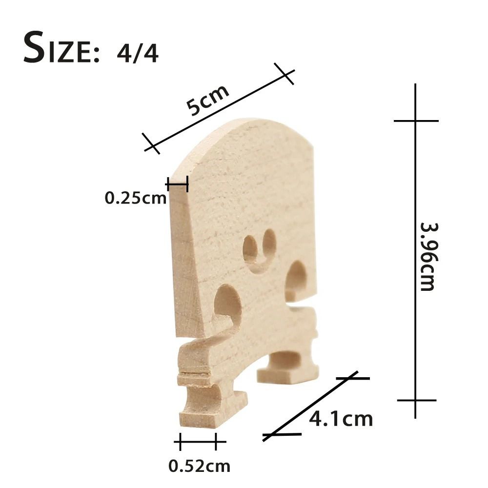 Remplacement de chevalet de violon en bois d'érable, chevalet stable , taille 4/4, 3/4, 1/2, 1/4, 1/8: MULTI