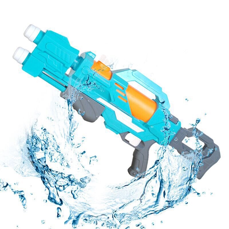 Dubbele sproeier uittrekbaar kinderwaterspuitspeelgoed zomer strandspeelgoed water hogedrukpomp plastic waterspuitspeelgoed