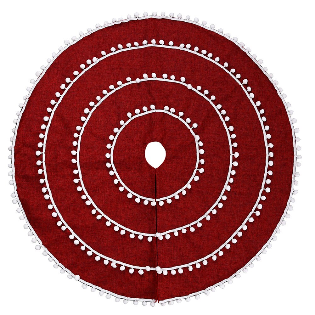 Christmas Tree Skirt Circular Tree Base Tree Apron Festival Party Decor Merry Christmas for Home Skirts Year Decoration: F