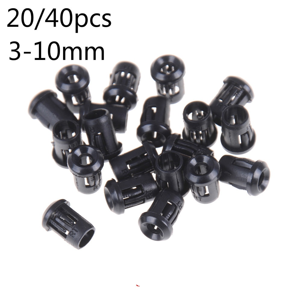 40pcs Or 20pcs Black Plastic Lamp Bases LED Lamp Diode Holder Black Clip Bezel Socket Mount 3mm/5mm/8mm/10mm