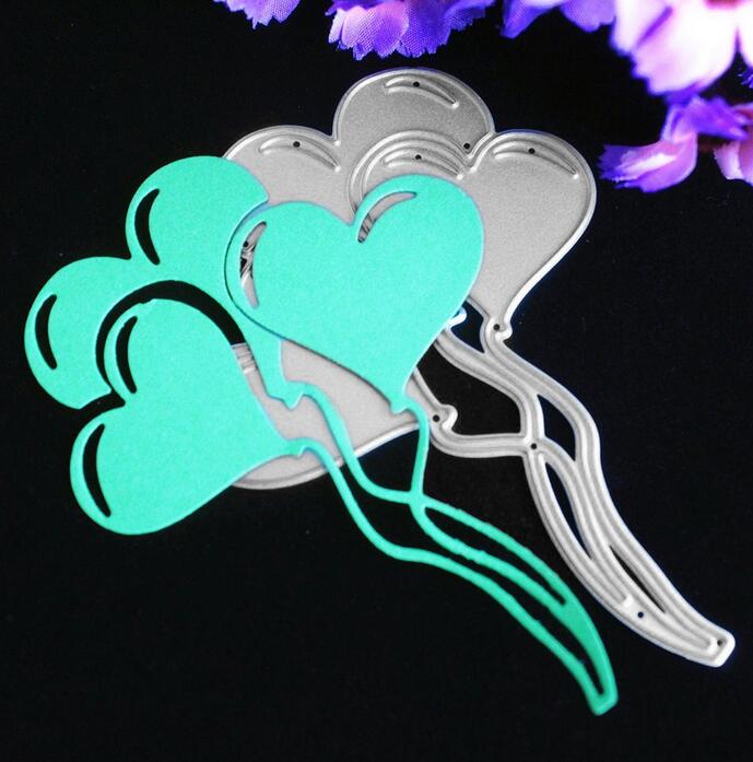 Metal Carbon Steel Christmas Tree Leaves Embossing Cutting Dies Stencils Templates Mould for DIY Xmas Card Scrapbooking Album: Balloon