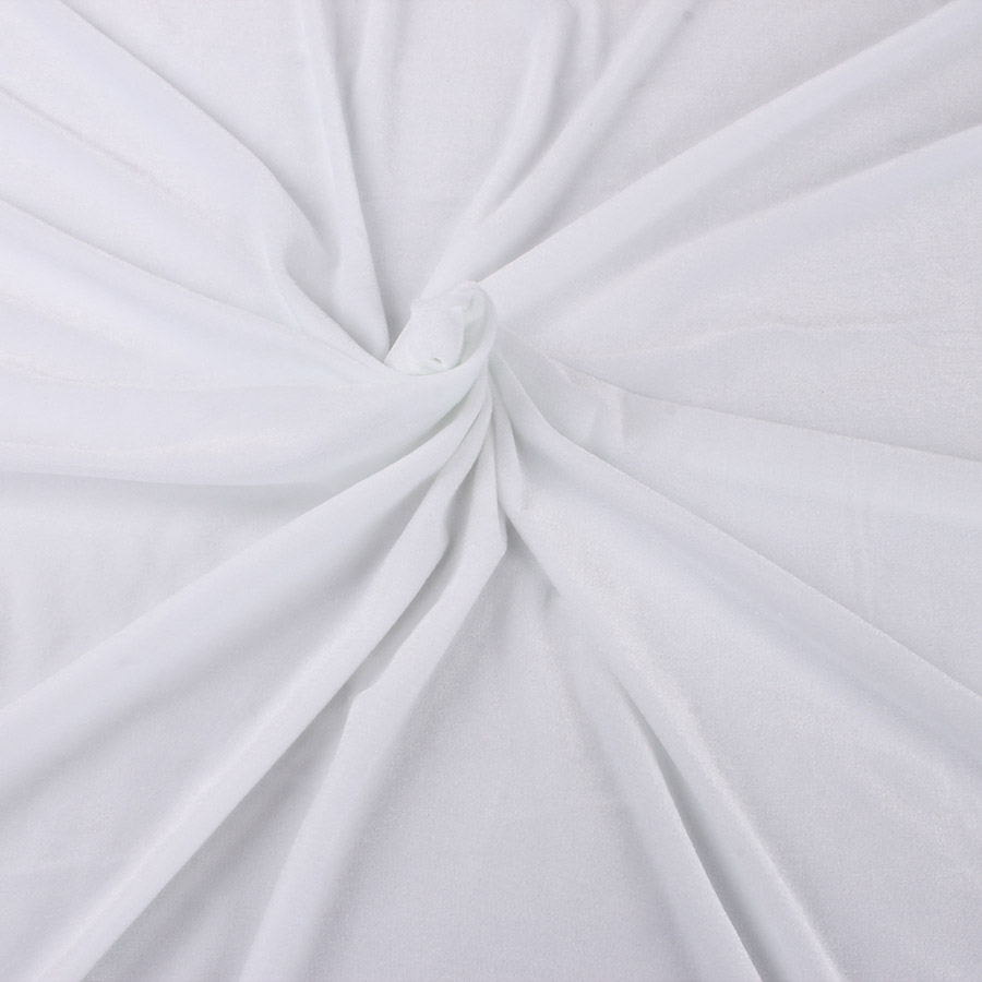 Halpa - pleuche materiaali pöytäliina sohva tuolin päällinen verhot pehmeä nukke valmistus sametti kangas pihalla  (91 cm): Valkoinen