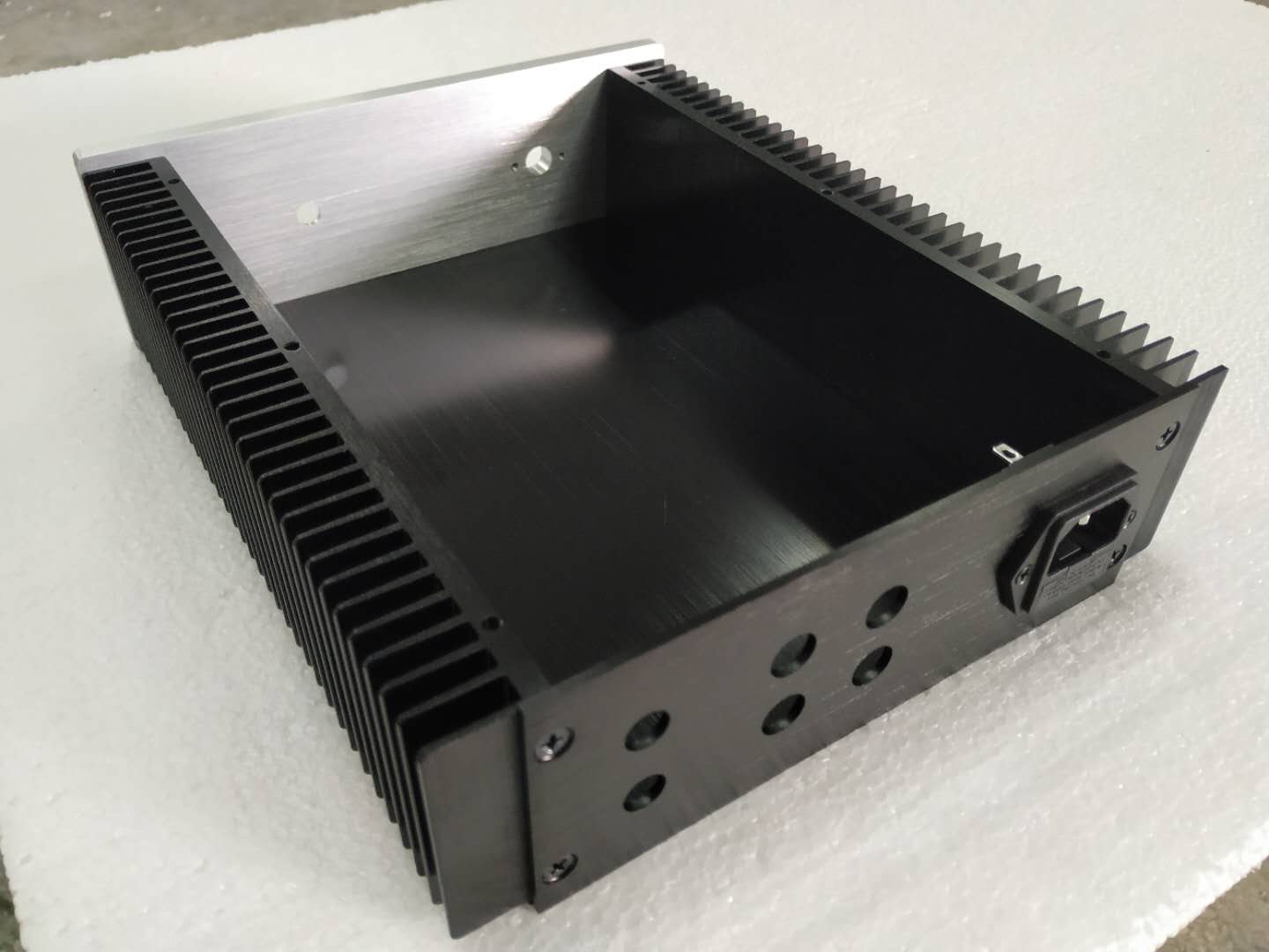 BRZHIFI BZ2107 series double radiator aluminum case for power amplifier