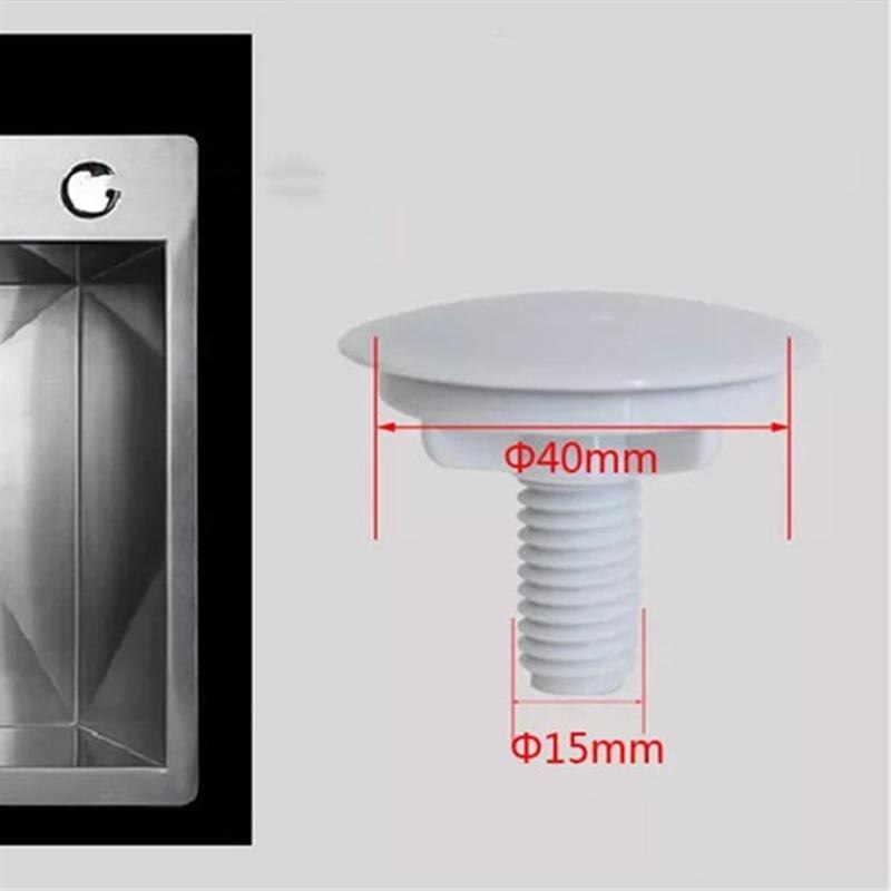 1pc grifo plástico cocina agujero tapa dispensador de jabón tapón cubierta decorativa grifo para fregadero de cocina agujero tapón grifo accesorios (blanco)