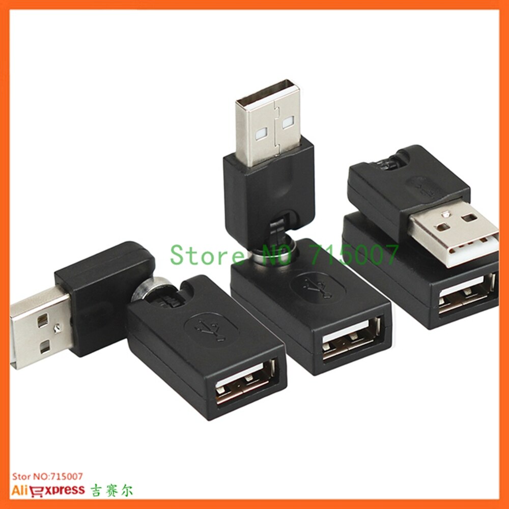 MINI y MICRO USB 2,0 macho a USB hembra, adaptador de cable de extensión de ángulo de rotación de 360 grados,