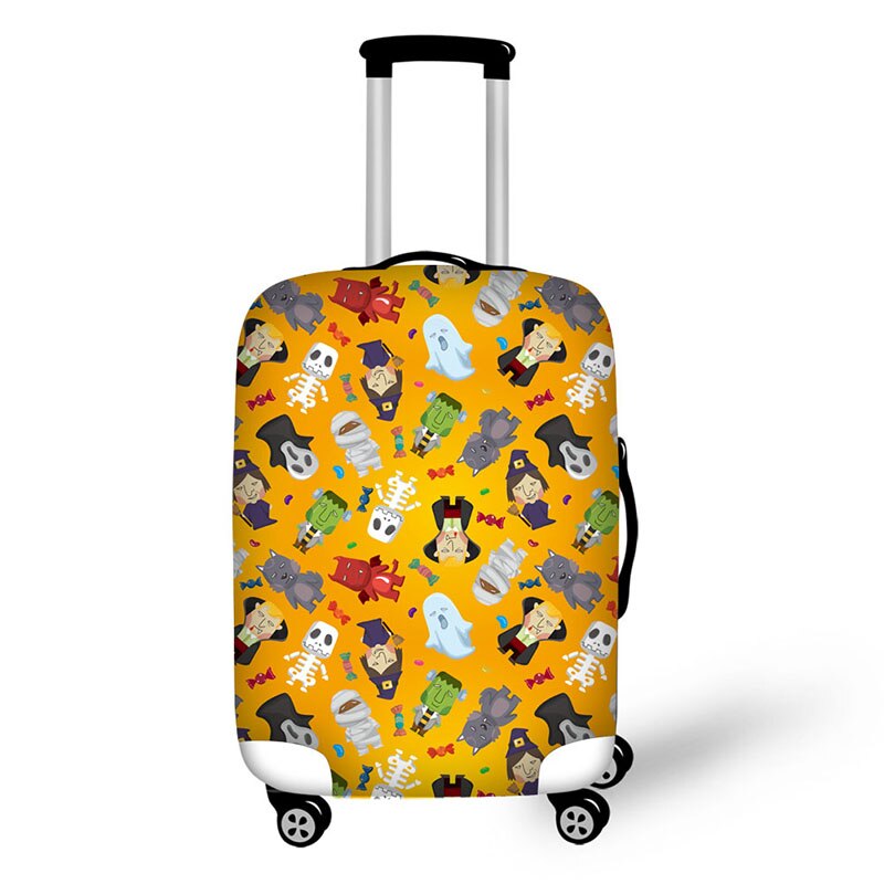travel malas de space cover waterproof luggage protective dust cover for suitcases 3D face expressions luggage cover