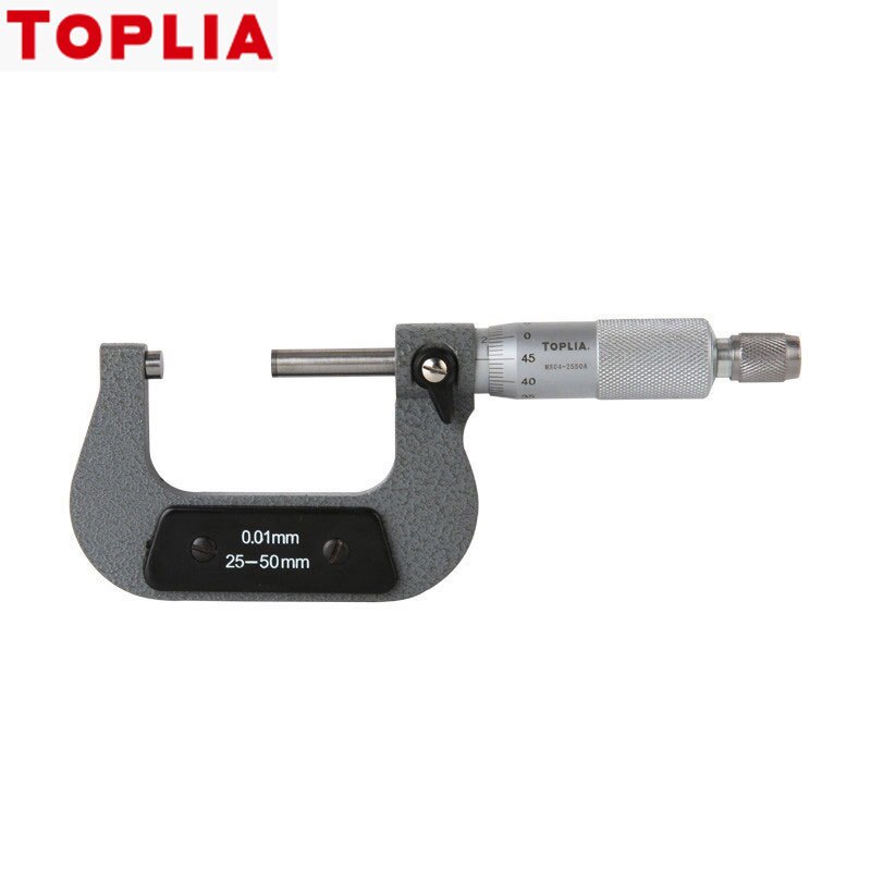 TOPLIA Mechanical Outer Micrometer Inner Diameter Micrometer High Precision Spiral Micrometer Resolution 0.01mm MS04-025A Series