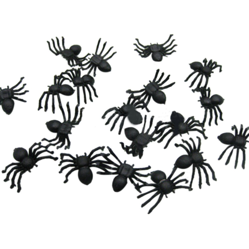 50 stücke Grusel schwarz spinne spukhaus spinne Netz Bar Party dekoration lieferungen Simulation knifflig spielzeug halloween dekoration @ 3