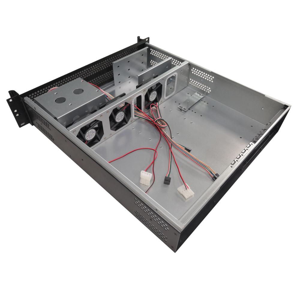 2U industrial equipment case 19 inches rack-mount monitoring server chassis S2490 support multiple power supply 490MM