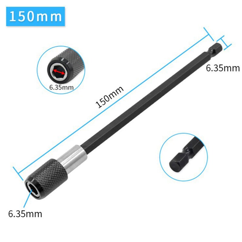Brosse à récurer électrique, tige d&#39;extension de perceuse, nettoyeur tout usage, brosse de détail de voiture, outil de nettoyage de jante, 2/3.5/4/5&#39;&#39;: 15cm Extension rod