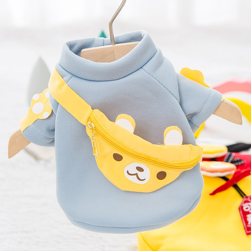 Winter Warm Pet Dog Clothes Soft Dog Hoodie Puppy Outfit Pug Chihuahua Sweater Polo Shirt Cat Puppy Coat Dog Dress Dog Costume: XL / GRAY