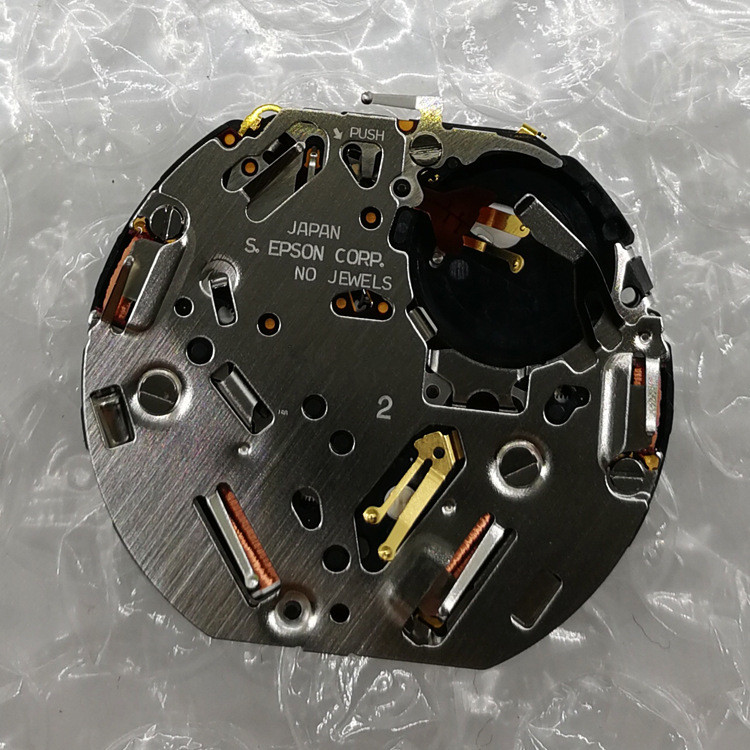 Horloge met quartz uurwerk, datumweergave,  at 3 o uurwerk, inclusief batterij en opwindas voor  ym62a quartz uurwerken, 3 wijzers, horlogeaccessoires, vervanging