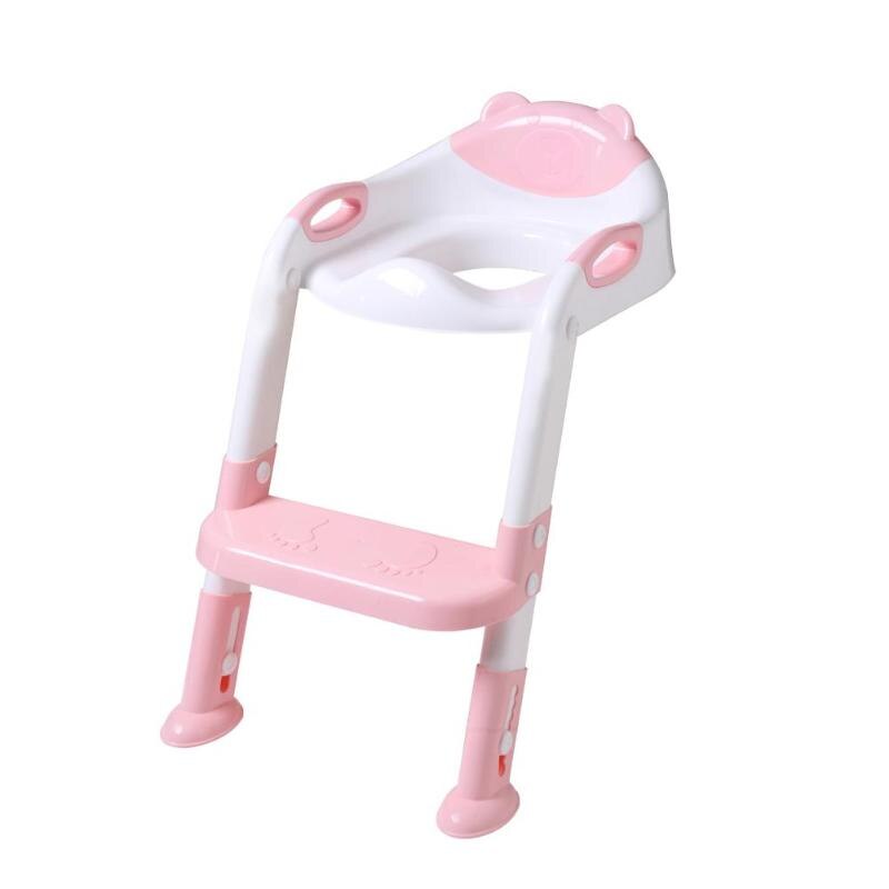 Folding Baby Potty Infant Kids Toilet Training Seat with Adjustable Ladder Portable Urinal Potty Training Seats for Children: B1  (with Cushion)