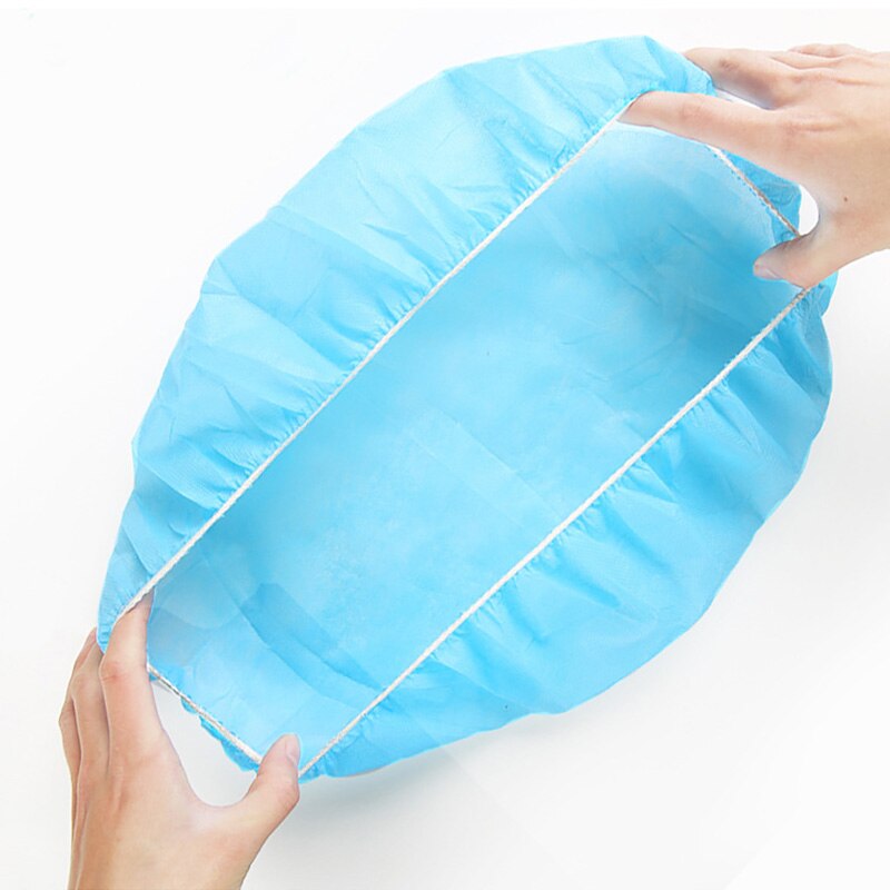 10PCS Non-woven Disposable Shower Caps Anti Dust Hat Women Men Bath Caps For Spa Beauty Hair Salon Bathroom Hotel Accessories