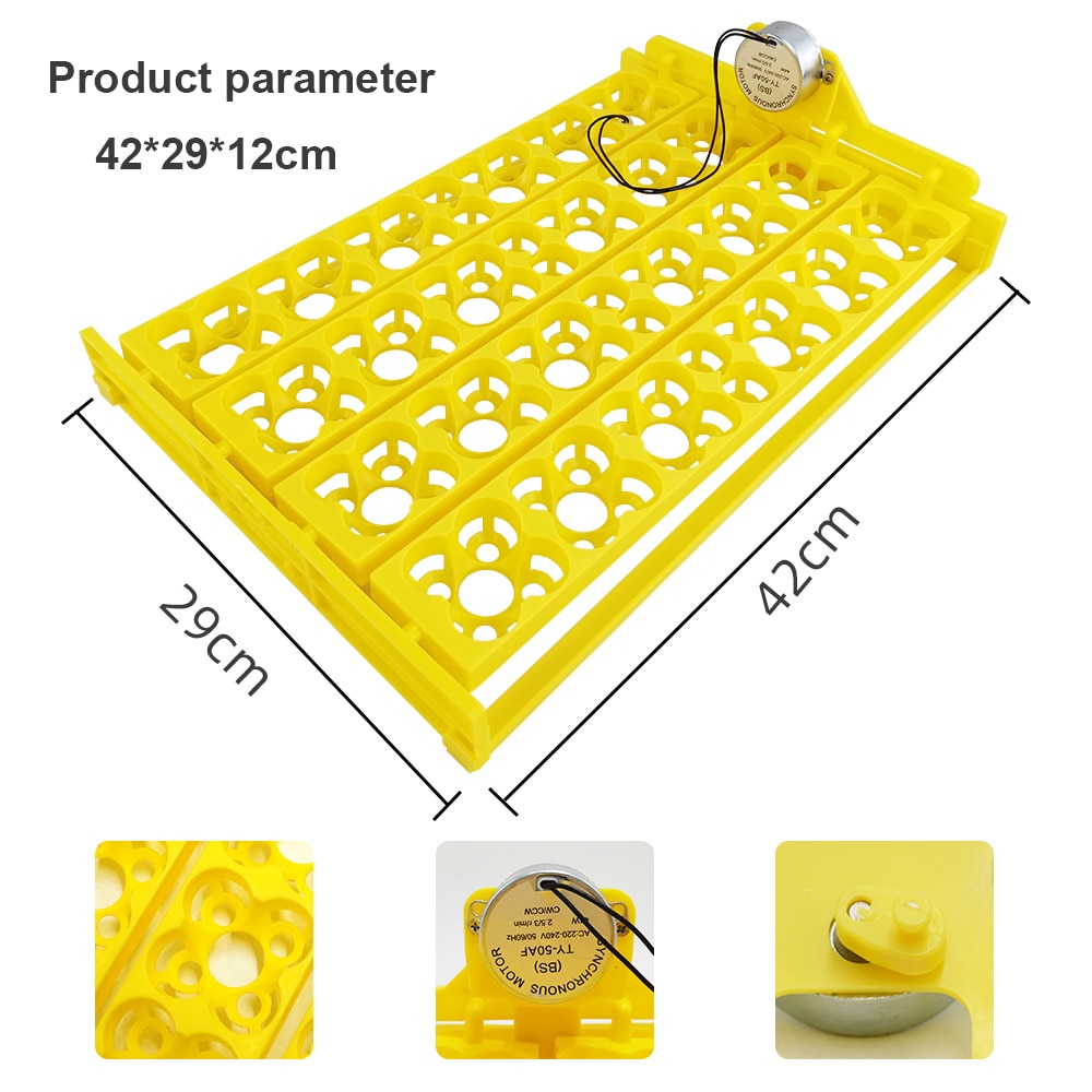 Ei Incubator Automatische 104 Vogel Ei Eend Kip 24 Eieren Uitkomen Machine 110V/220V/12V incubator Trays Met Auto Turn Motor