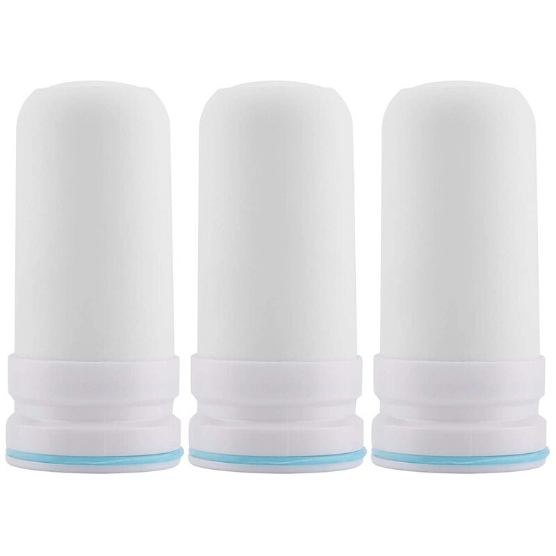 3Pcs Reusable Faucet Mount Filter Cartridge Washable Tap Water Purifier Cartridge Water Filter Cartridges: Default Title