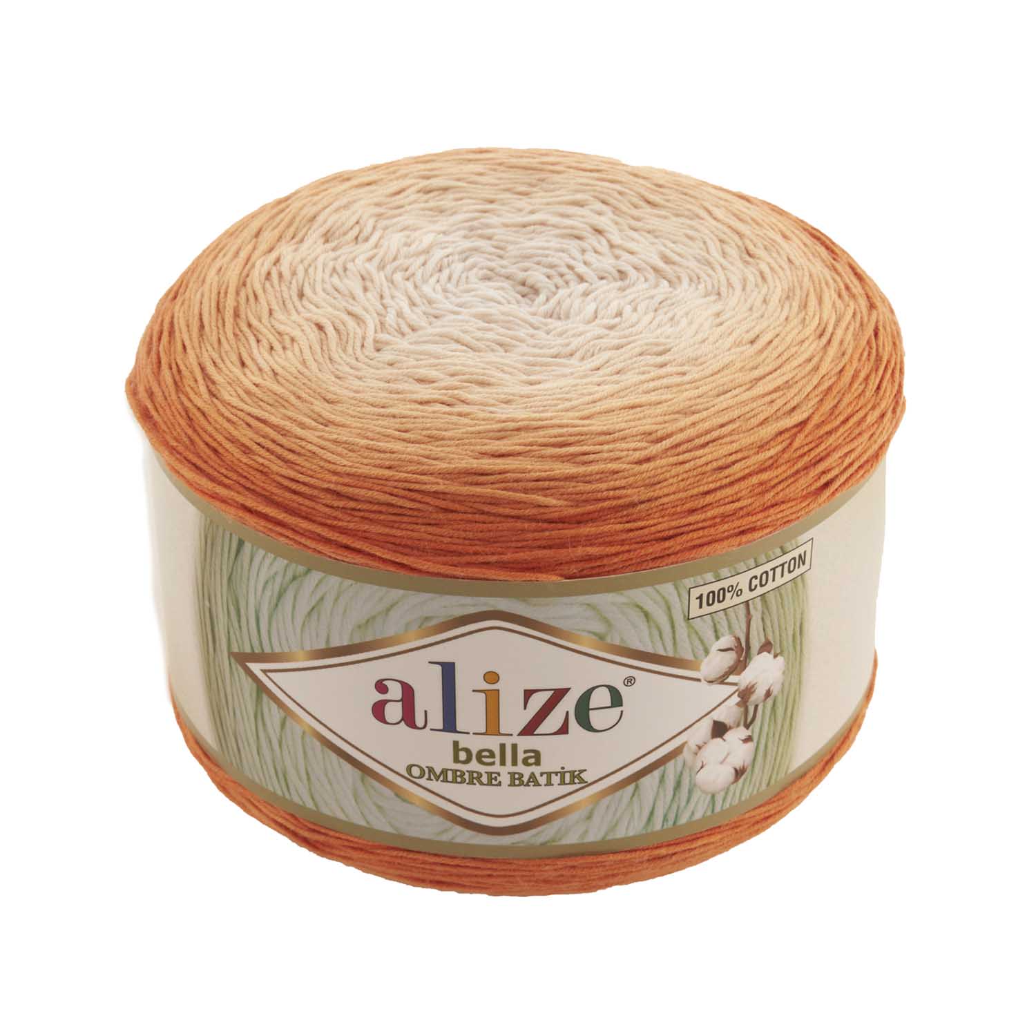 % 100 Katoen 1 Pack ( 2 Ballen) Alize Bella Ombre Batik Hand Breien Garen (1 Bal: 250 Gram 900 Meter) Haak Tool Kit: 7403
