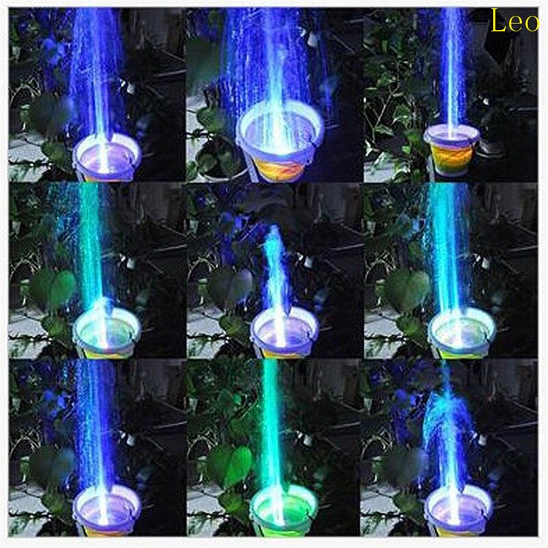 110V 220V AT-380Submersible Water Pumps for Aquarium Fish Tank Garden Pond Statuary Outdoor Fountain Pump with 12 PCS LED Lights