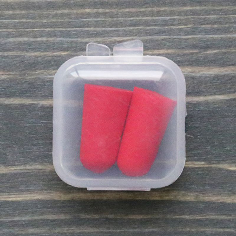 2Pcs/Pair Soft Foam Ear Plugs Tapered Travel Sleep Noise Cancelling Hearing Protection Sponge Candy Color Earbuds Reusable With