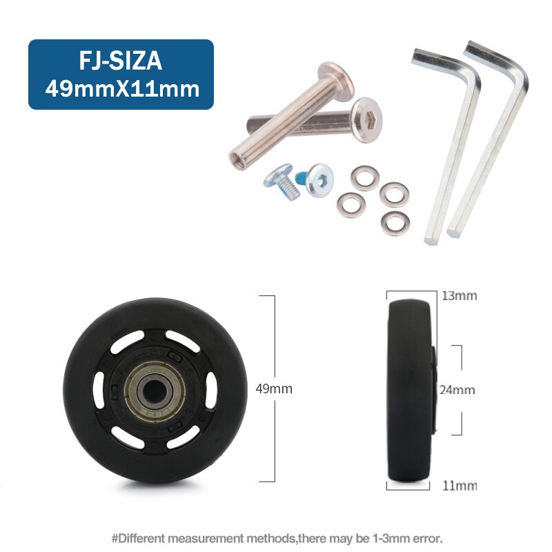 Suitcase Wheels 1 pair of Luggage Suitcase Replacement Wheels Axles Deluxe Repair Deluxe Repair Tool Casters: dark green