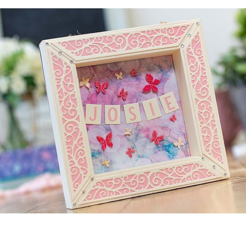 Photo Frame Square Shadow box Metal Cutting Dies Stencil Scrapbook Album Embossing For Card Making Handcrafts Decor