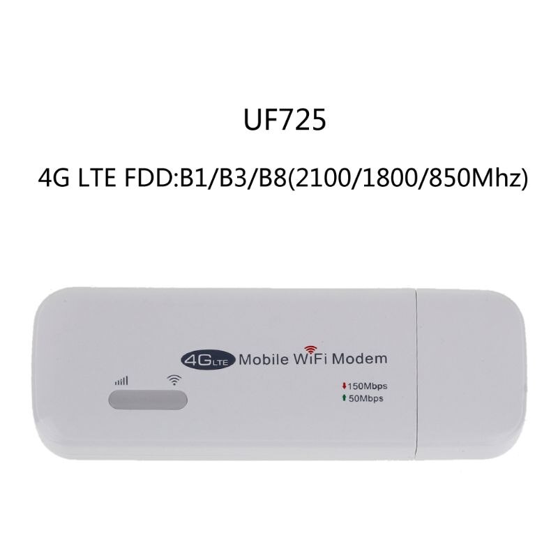 4G FDD LTE Wi-Fi Router Unlocked Pocket Network Hotspot USB Wifi Routers Wireless Modem with SIM Card Slot UF725