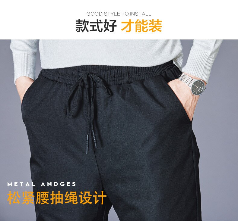 Pantalones calientes para hombre, pantalón grueso, térmico, a prueba de viento, recto, de algodón, para exteriores, invierno, 4XL: XL