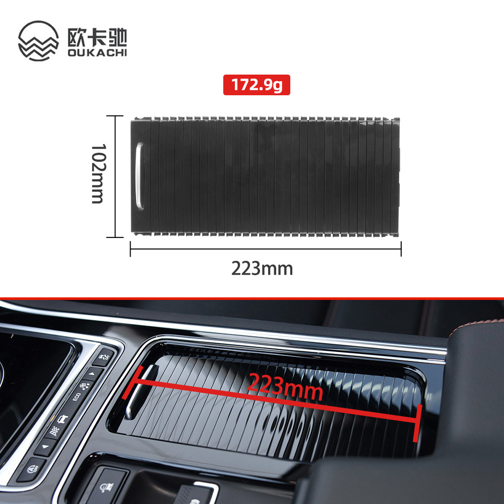 Car Inner Indoor Centre Console Roller Blind Cover Water Cup Holder Storage For Jaguar XFL XF XFL XE XE
