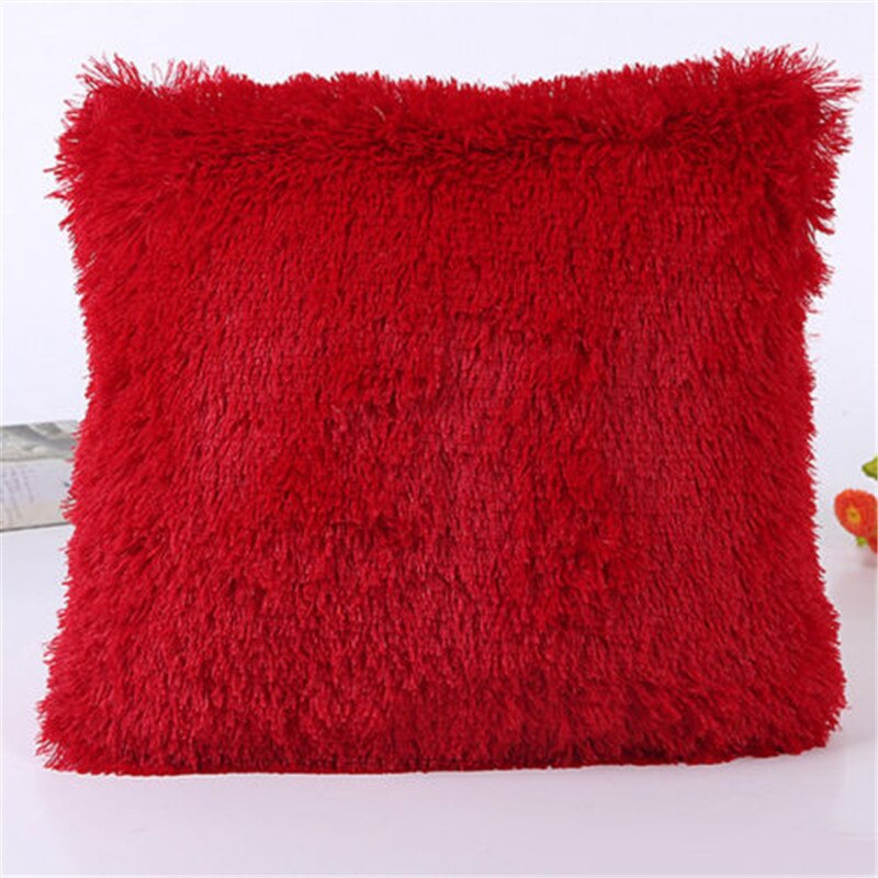 Zeeleeuw Kasjmier Kussensloop Korte Pluche Kussensloop Populaire Vierkante Pluche Harige Kussensloop Cover Home Bed Room Decoratie