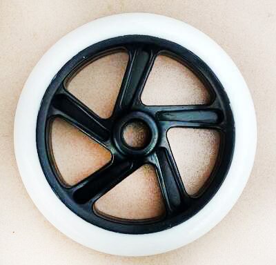 Rueda de 200mm / 175mm / 145mm para ruedas de patinete, Material de PU silencioso elástico de espesor de 40mm / 30mm con rodamiento ABEC7