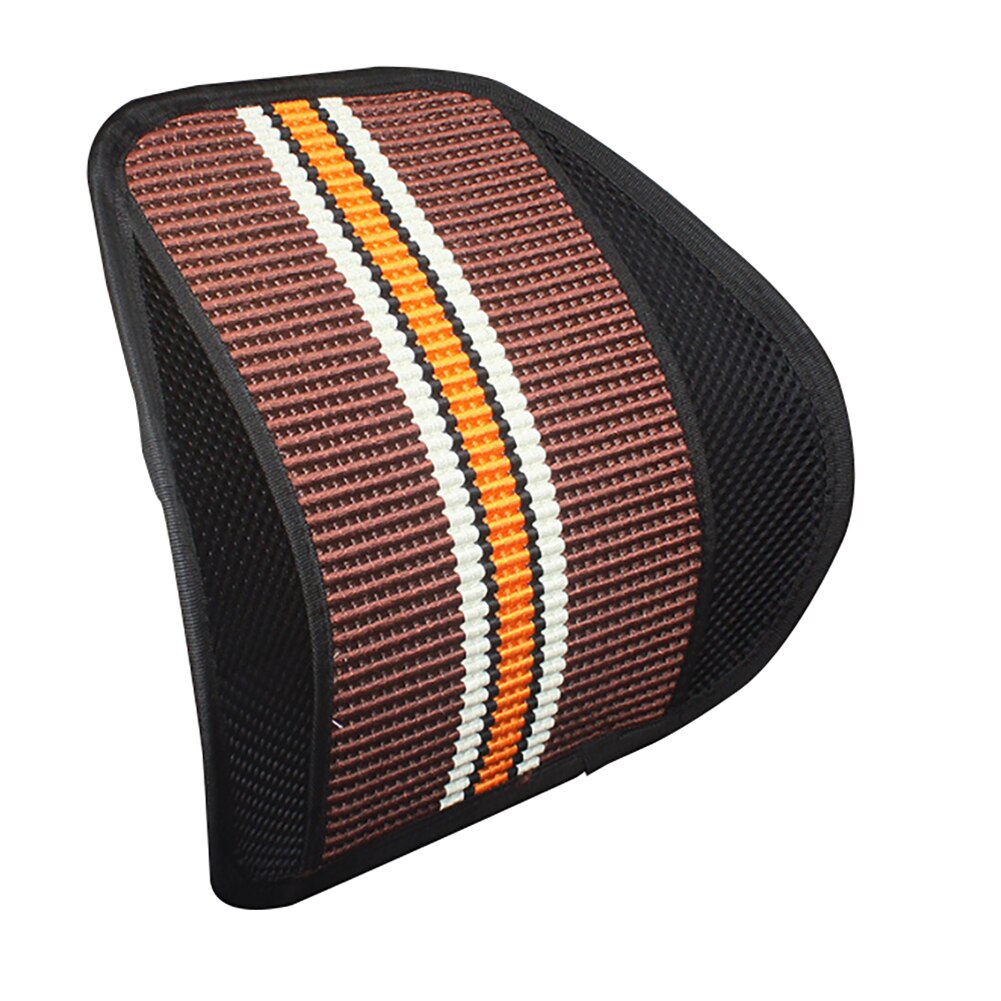 Soutien lombaire avec Double couche maille dos soutien coussin pour voiture bureau siège à domicile chaise de bureau soutien lombaire: Coffee