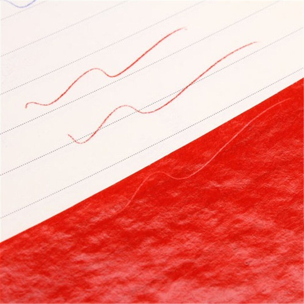 NNRTS 100 sheets 38K Red Carbon Stencil Transfer Paper Double Sided Hand Pro Copier Tracing Hectograph Repro 22x8.5cm