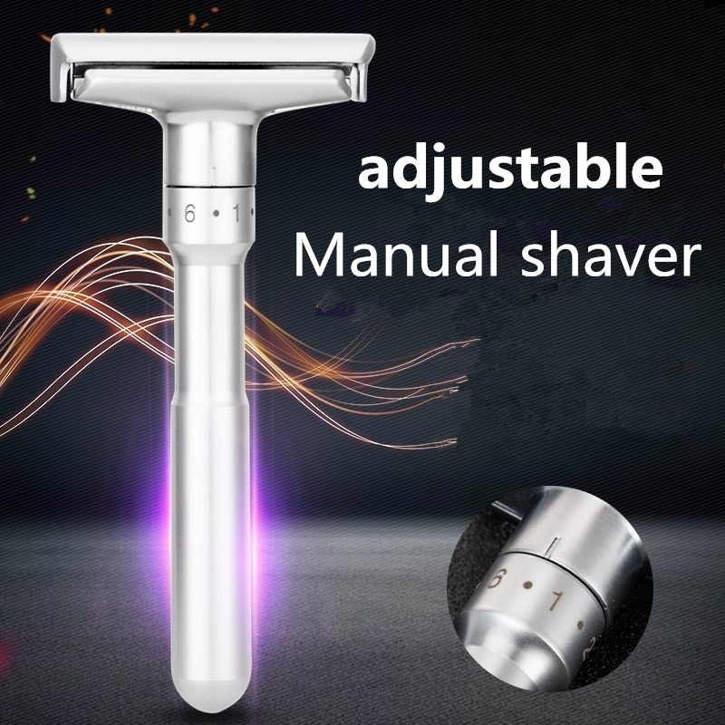 TFLYSHAVE Adjustable Shaving Razor Men Double Edge Safety Razor Blades Mild to Aggressive 16