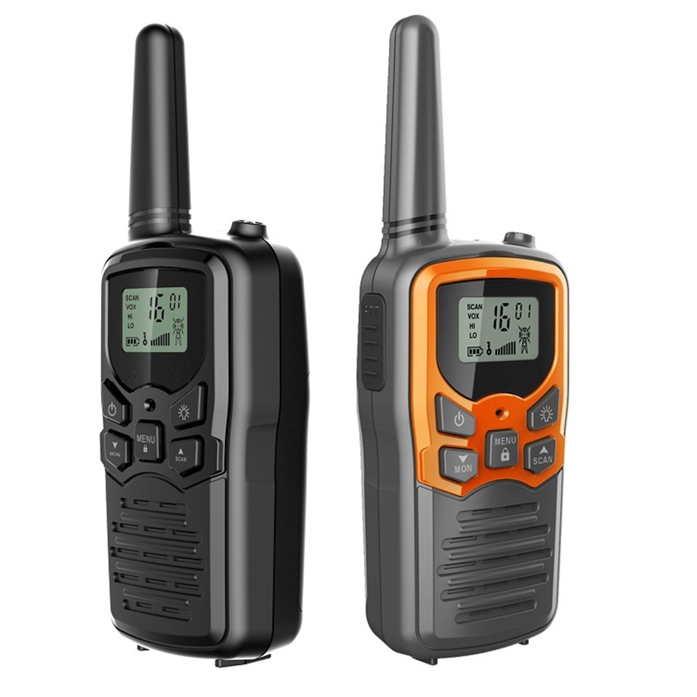 2 stuks Draagbare Handheld Walkie Talkies Mini Twee Manier Radio Transceiver Outdoor Camping Civiele gebruik Interphone