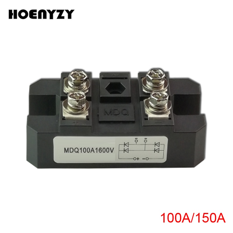 MDQ Series Single Phase Bridge Modules MDQ100A 100A Amp 1600V 1-Phase Diode Rectifier MDQ150A 150A Radiator Copper Base