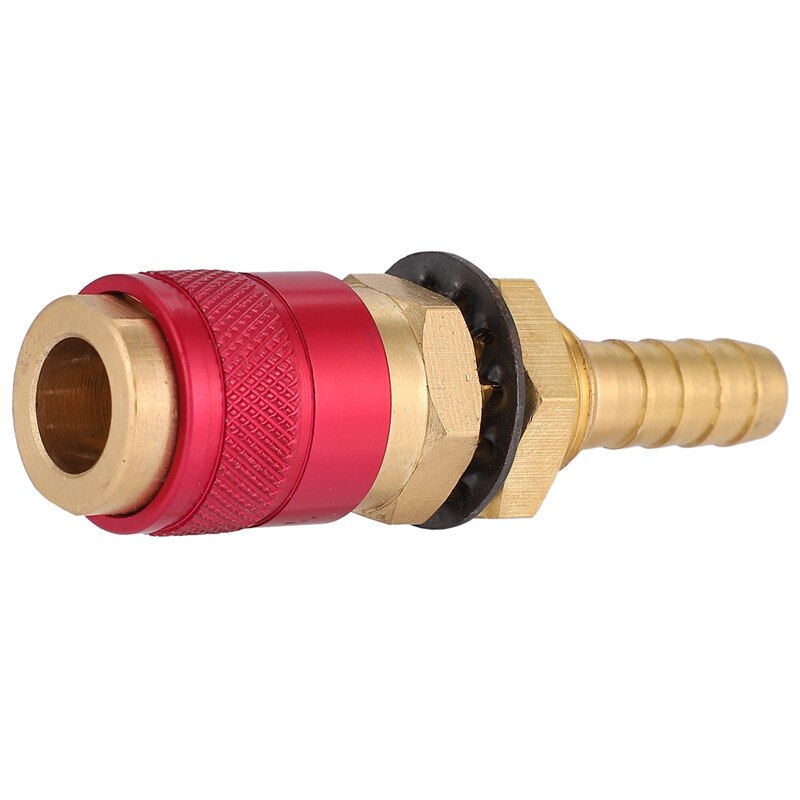-2Pcs/Set 8Mm Quick Connector Fittings Watergekoelde & Gas Adapter Fitting Slang Voor Tig Lastoorts Gereedschap accessoires
